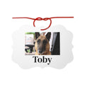 Adorno navideño personalizado con la foto de tu mascota